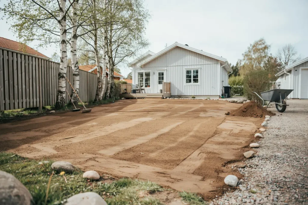 markberedning f r gr smatta p villatomten r tt jord avj mning och s dd f r ett h llbart resultat