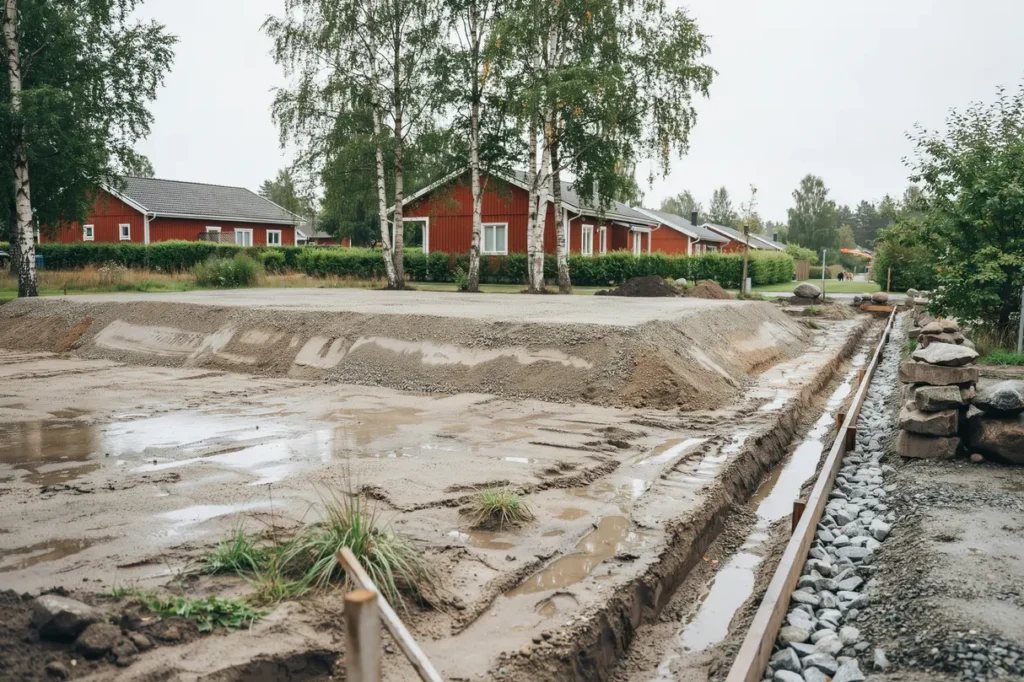 s planerar du schakt och fyllning f r en plan villatomt utan framtida s ttningar