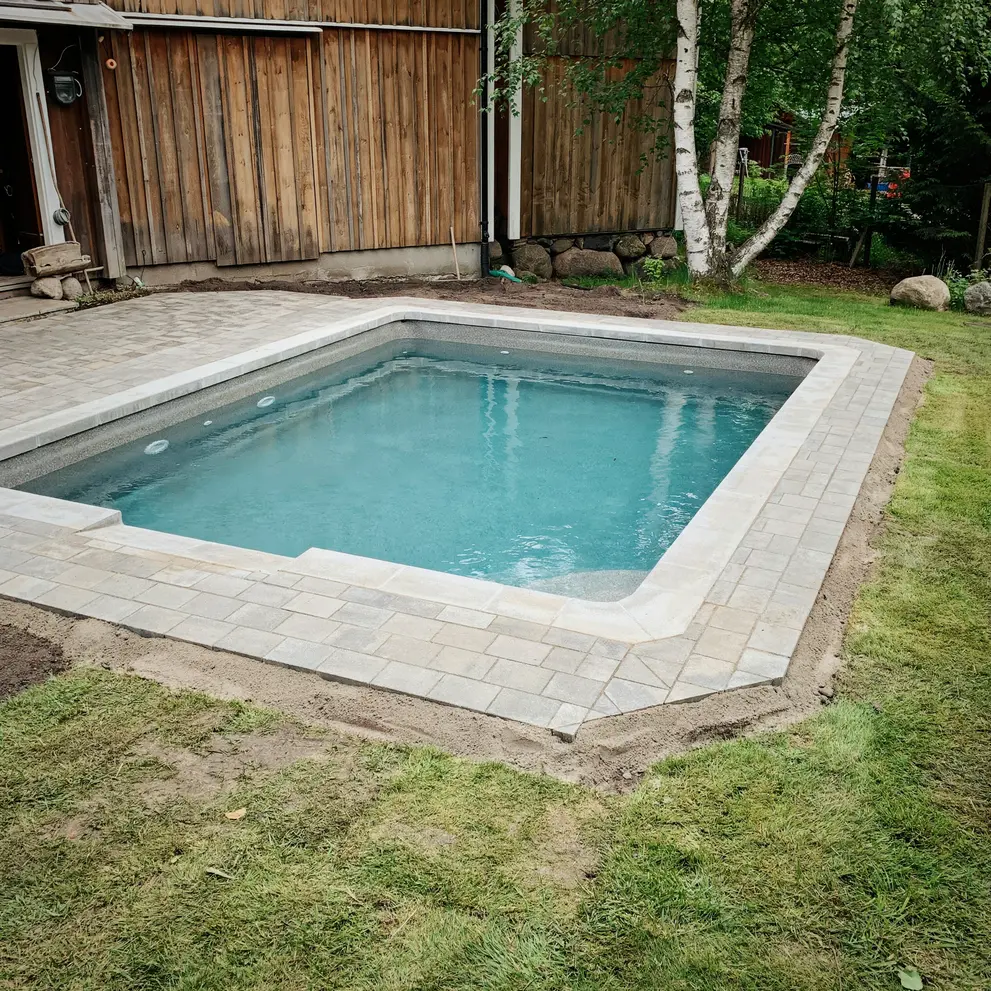 anlagga grava bygga pool i hassleholm skane