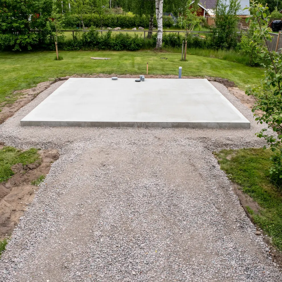 anlagga husgrund gjutning betongplatta i hassleholm skane