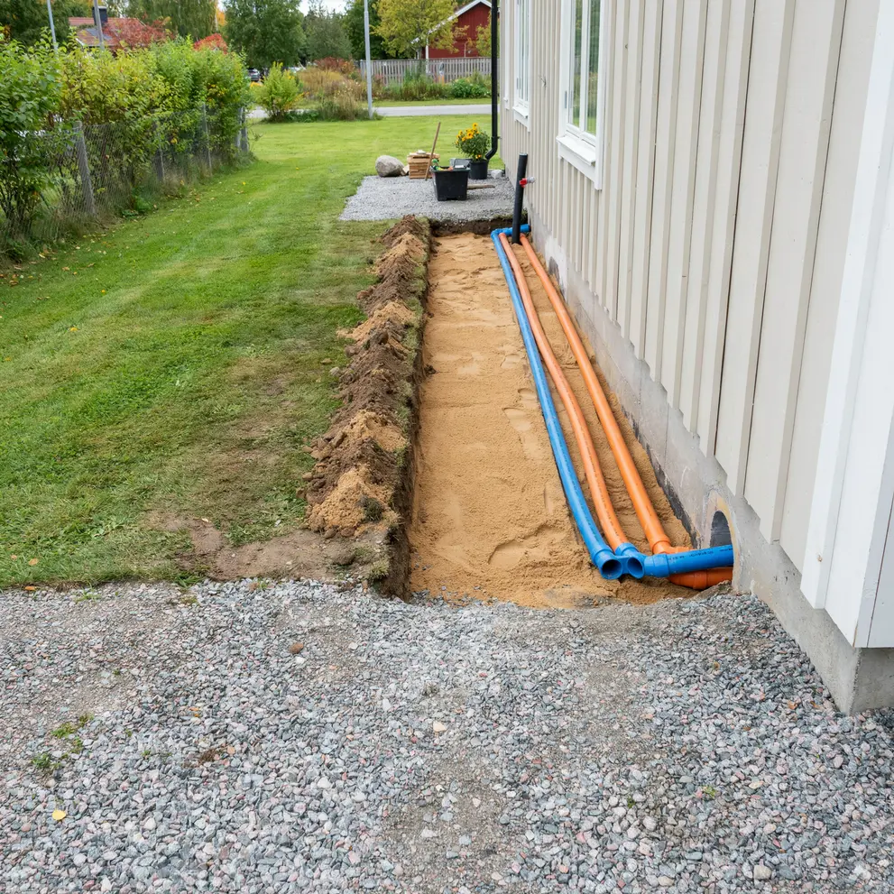 koppla kommunalt vatten avlopp i hassleholm skane